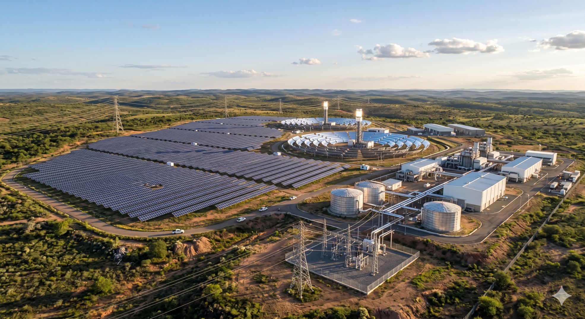 Hybrid Solar Power Plant