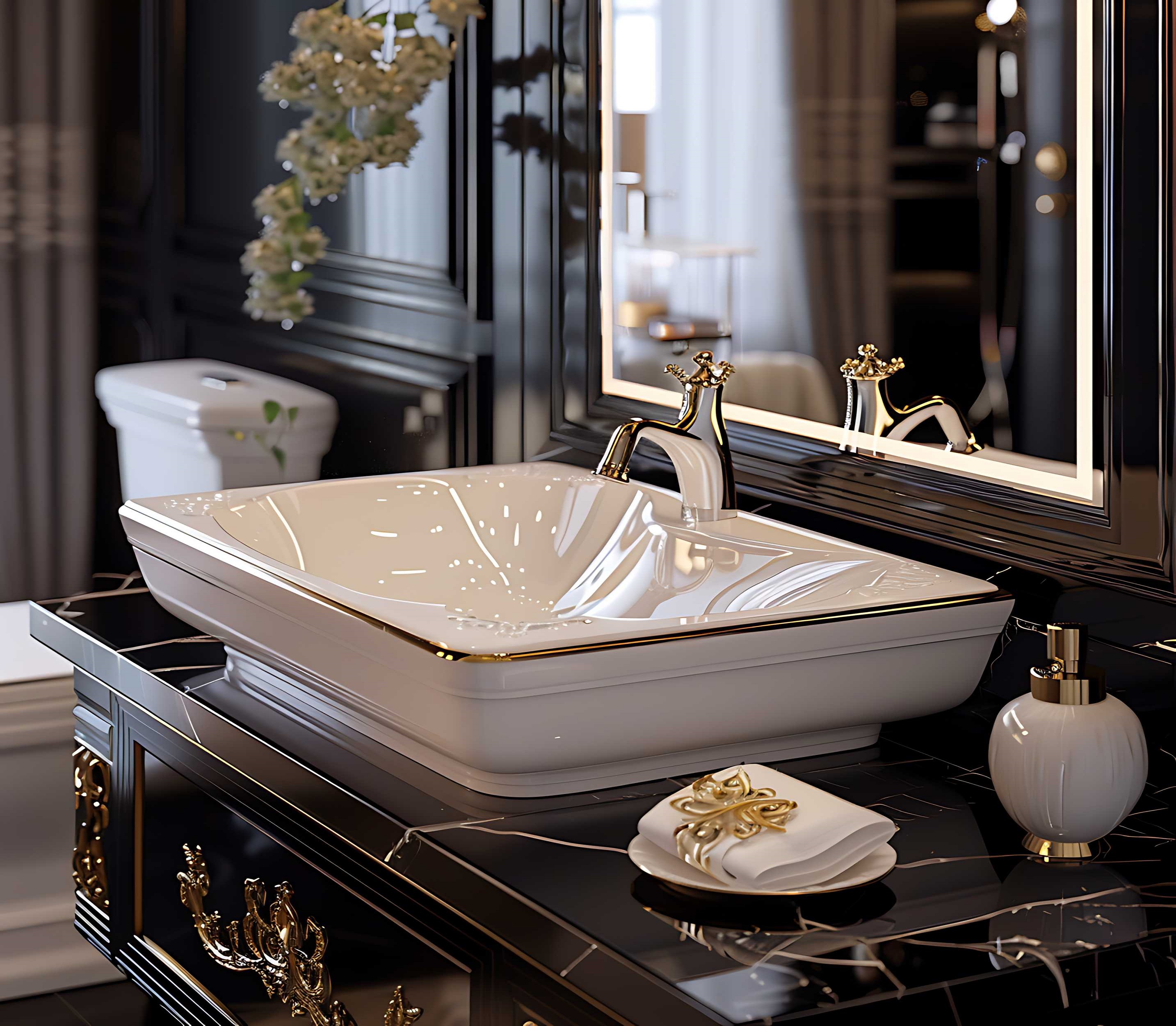 Luxury bathroom accessories