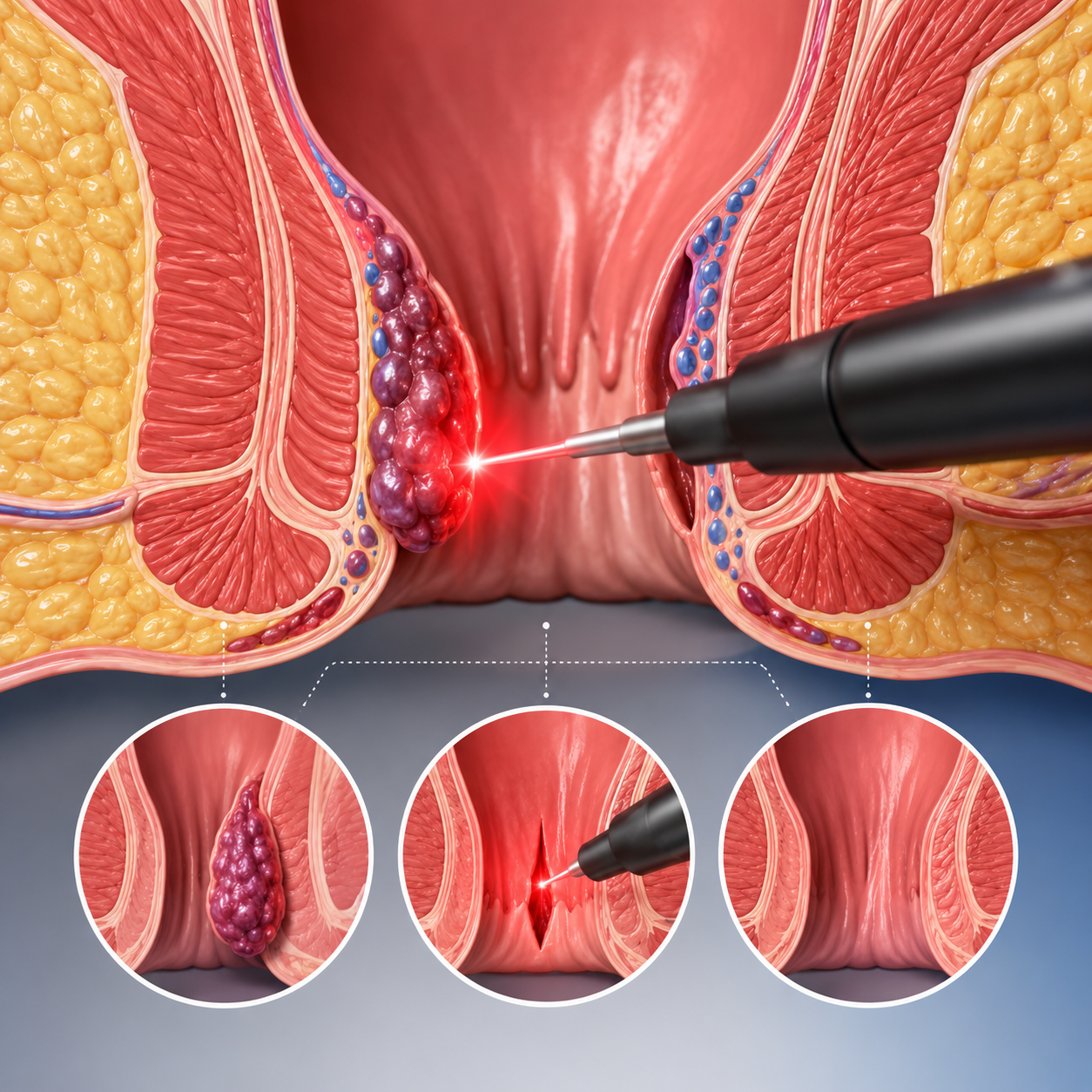 Laser Treatment for Piles Fissure Fistula