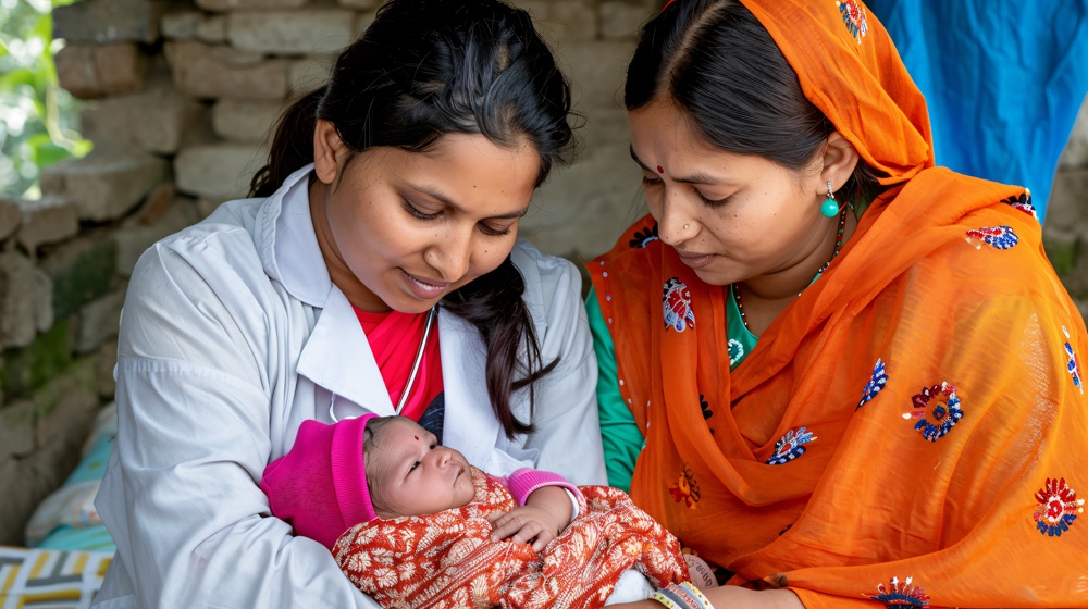 meternal and child health care indian medical camp
